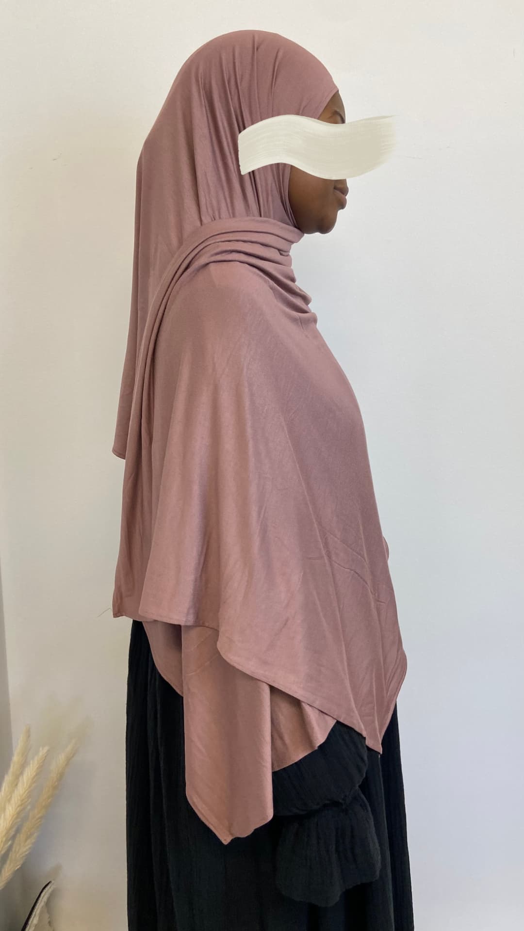 Jersey Hijab in der Farbe Altrosa