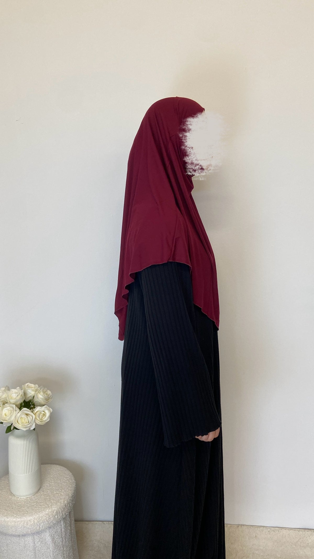 Jersey Mini Khimar - Bordeaux