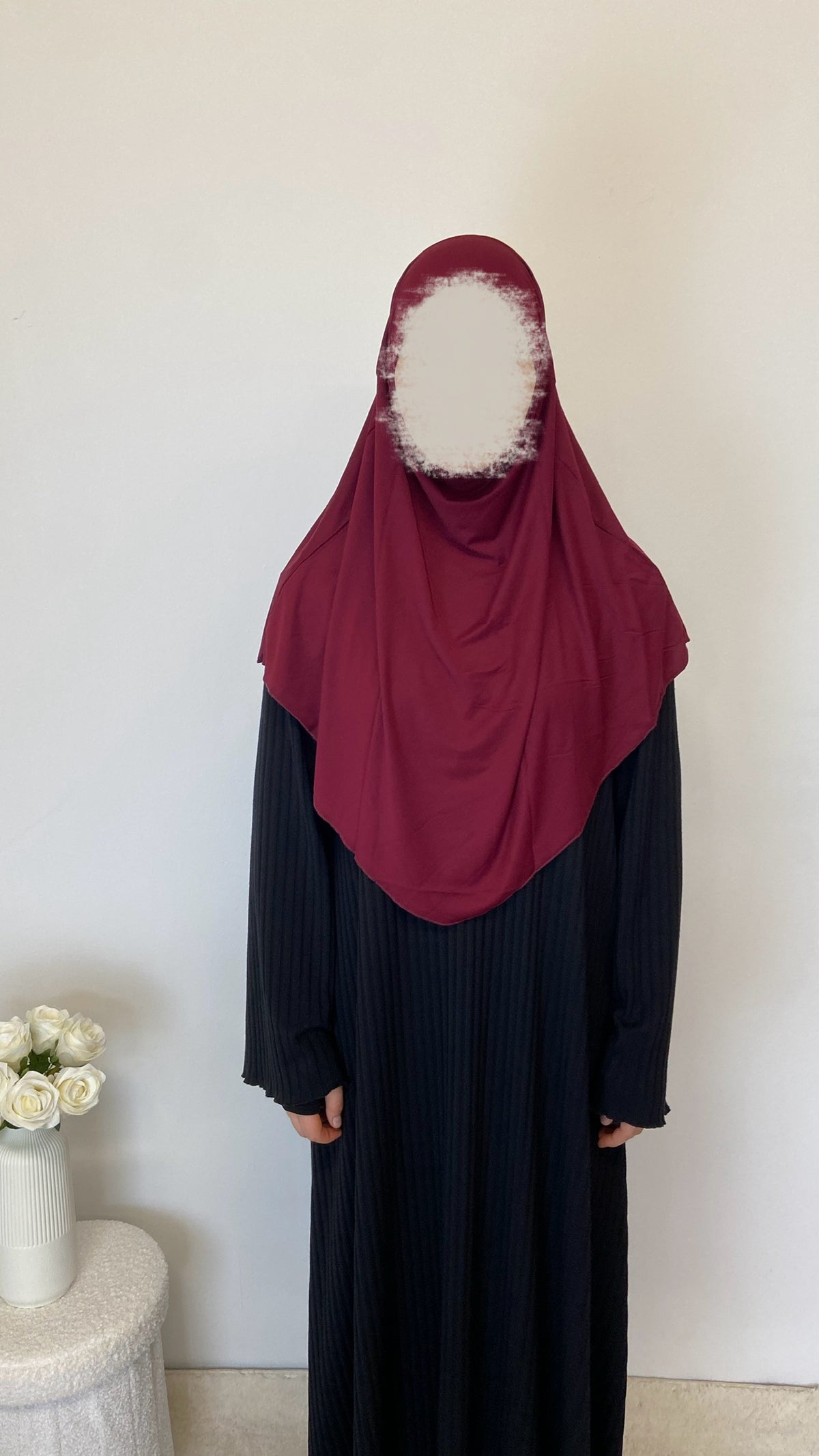 Jersey Mini Khimar - Bordeaux