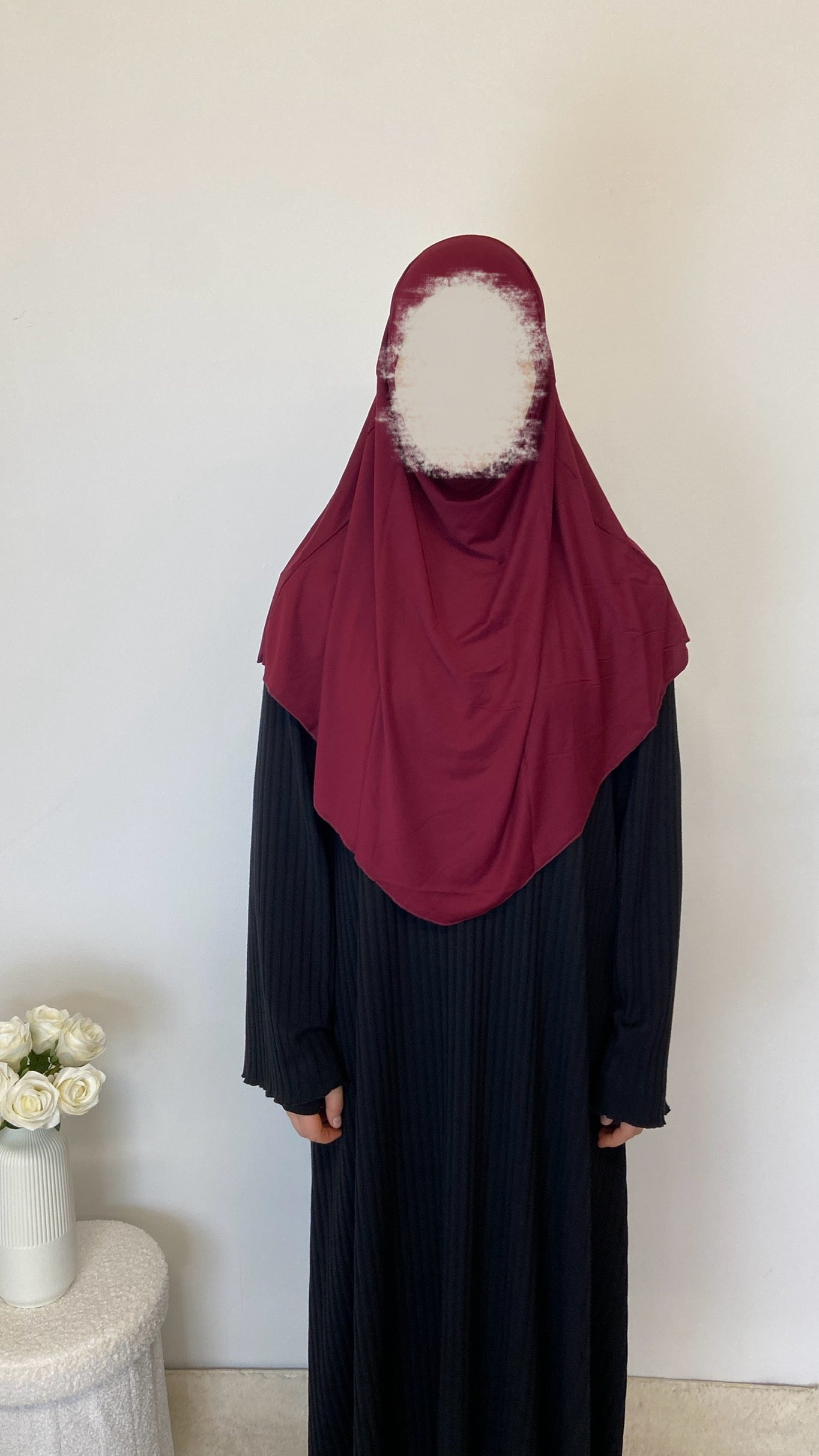 Jersey Mini Khimar - Bordeaux