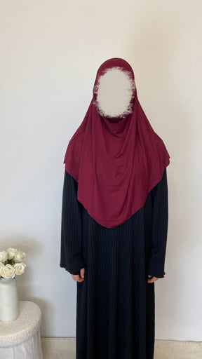 Jersey Mini Khimar - Bordeaux