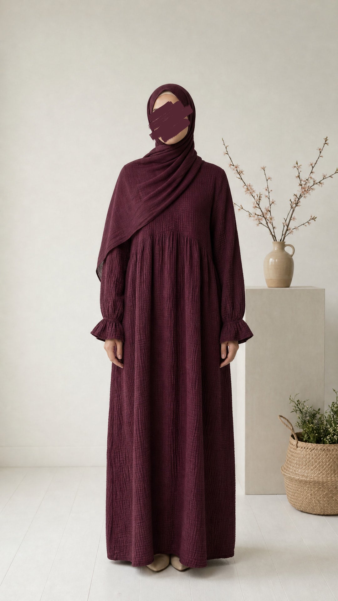 Classy Musselin Abaya