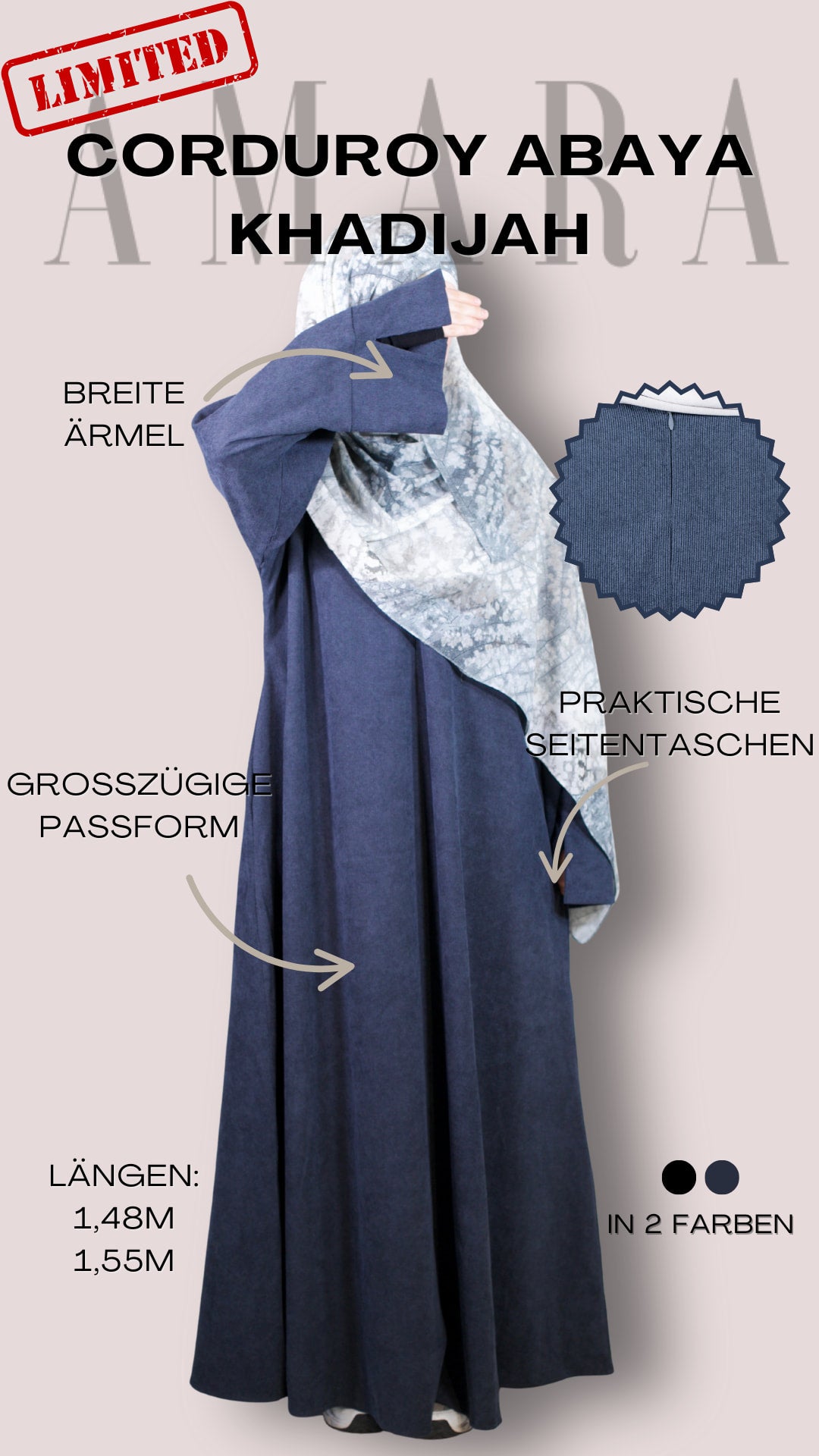 Corduroy Abaya Khadijah