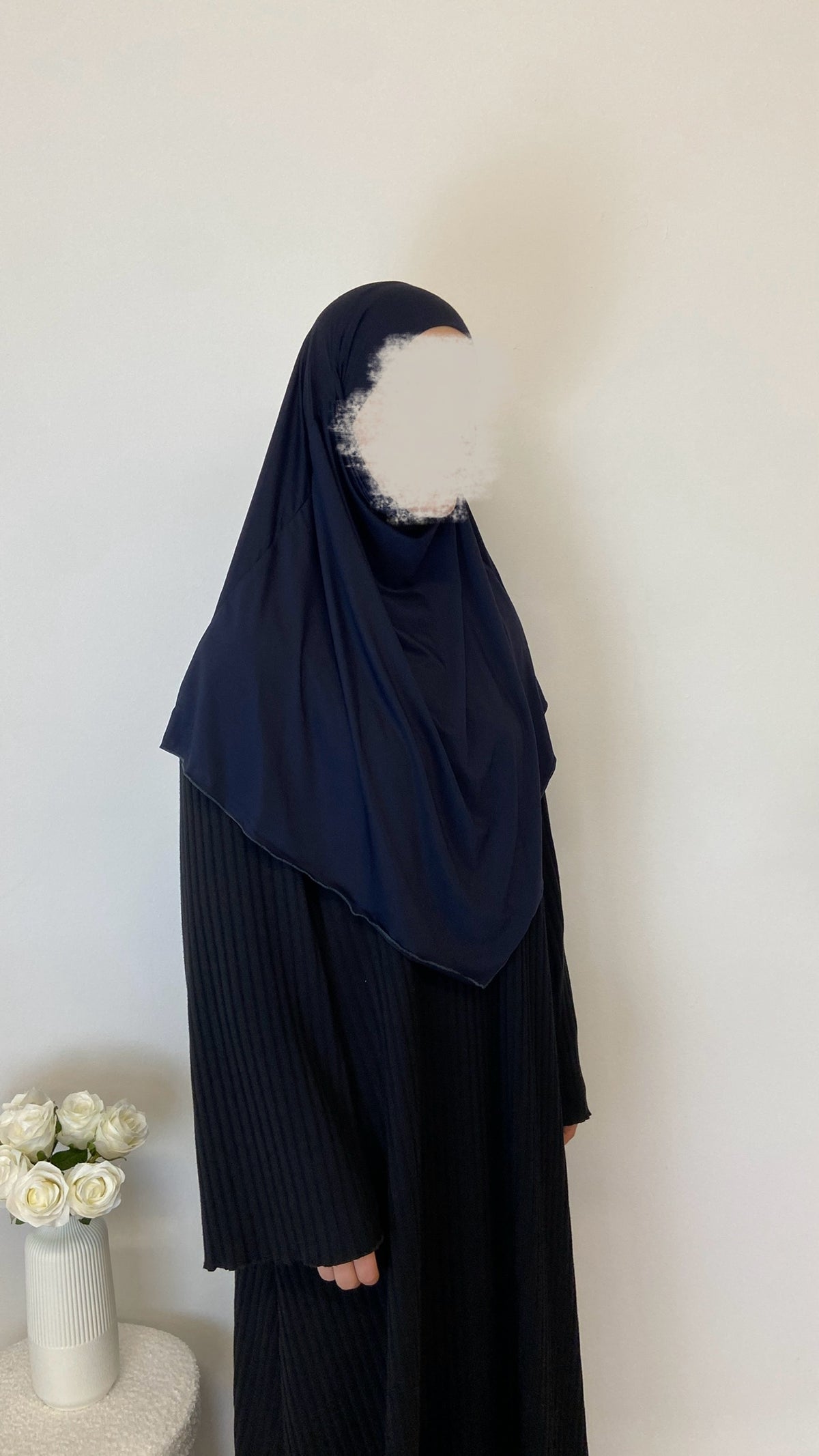 Jersey Mini Khimar - Dunkelblau