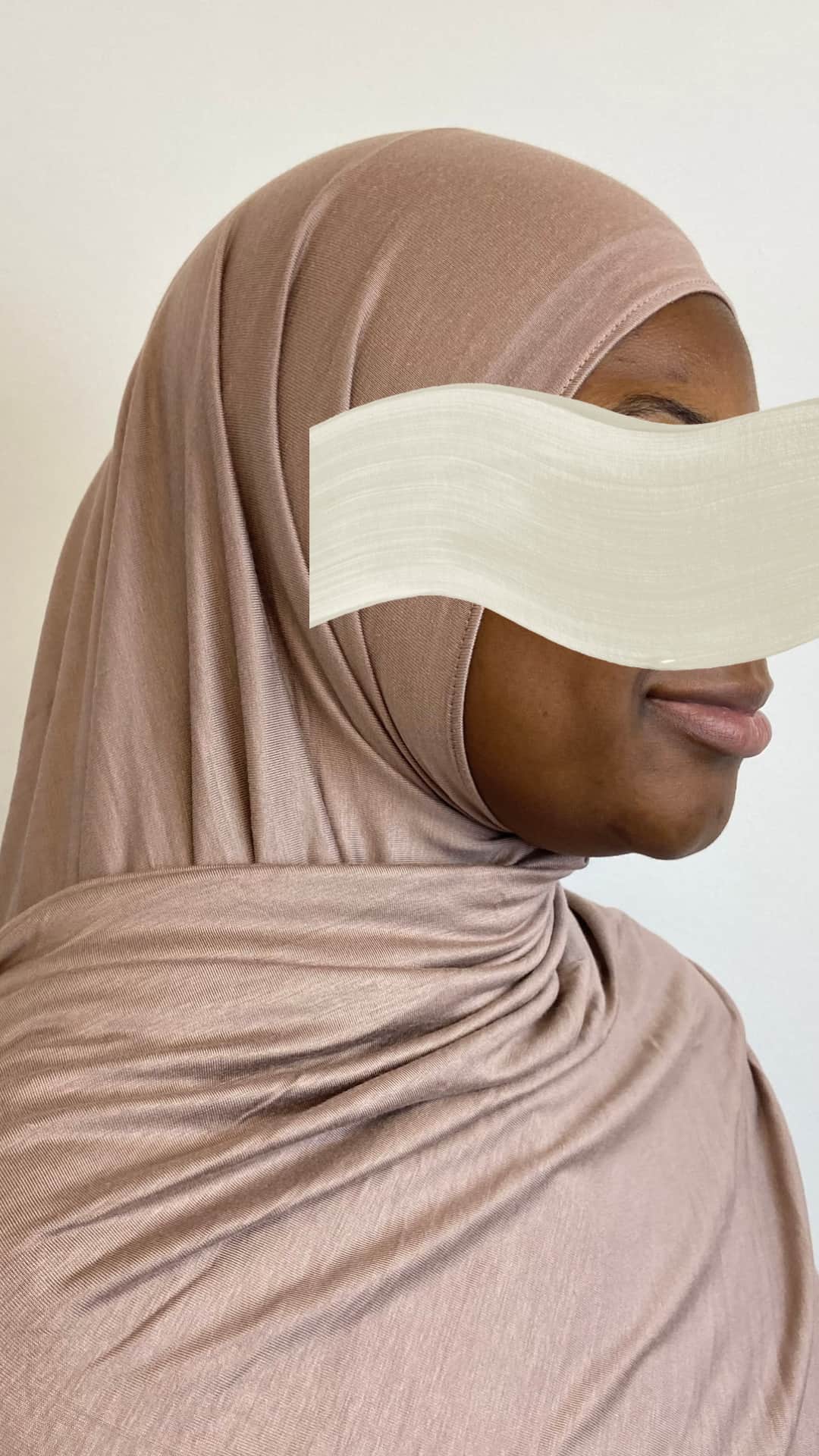 Jersey Hijab in der Farbe Taupe