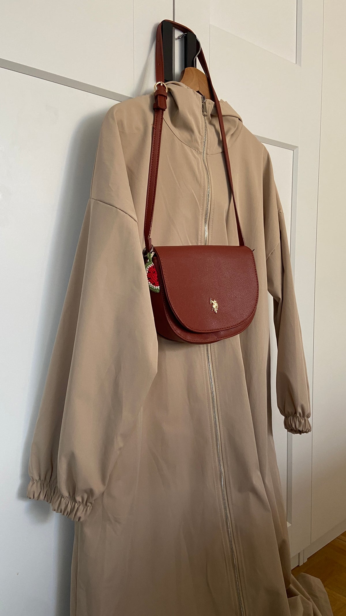 Sportliche Maxi Jacke  mit Kapuze