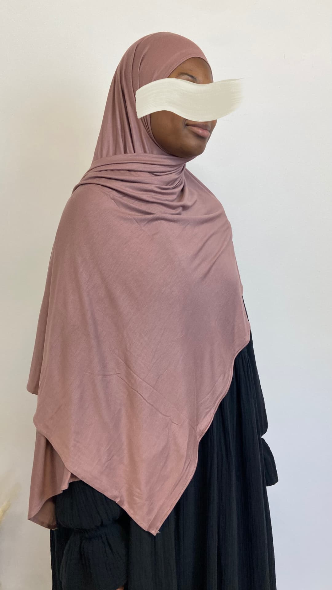 Jersey Hijab in der Farbe Altrosa