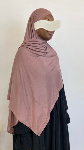 Jersey Hijab in der Farbe Altrosa