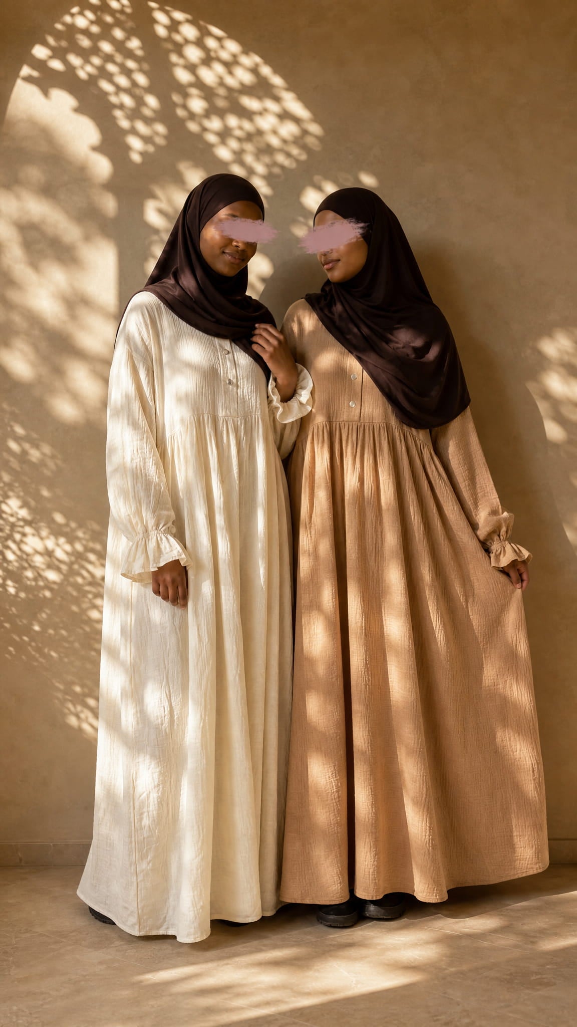 Musselin Abaya Aaliyah Tulpenärmel