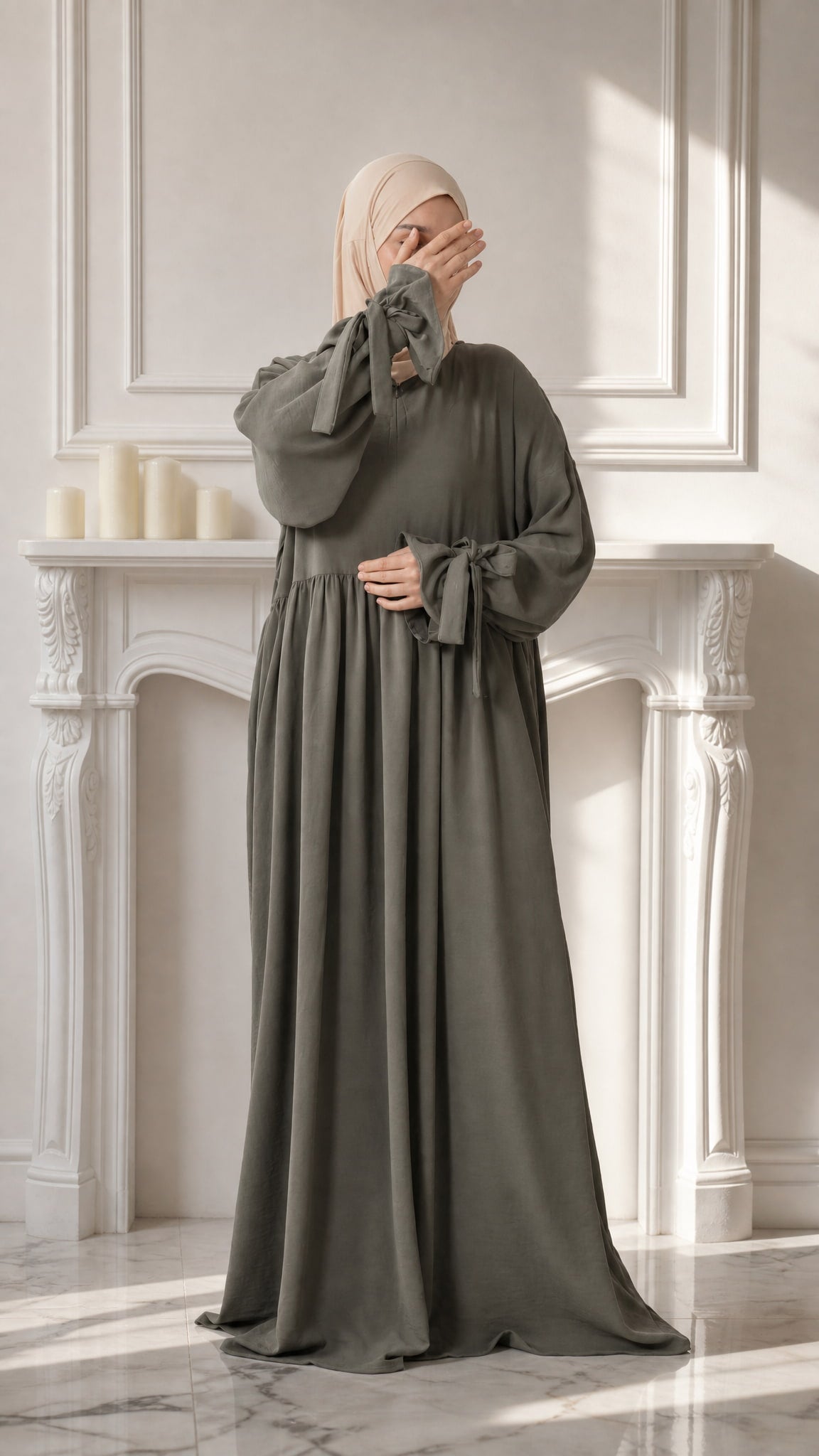 Abaya Maryam - Stone Khaki