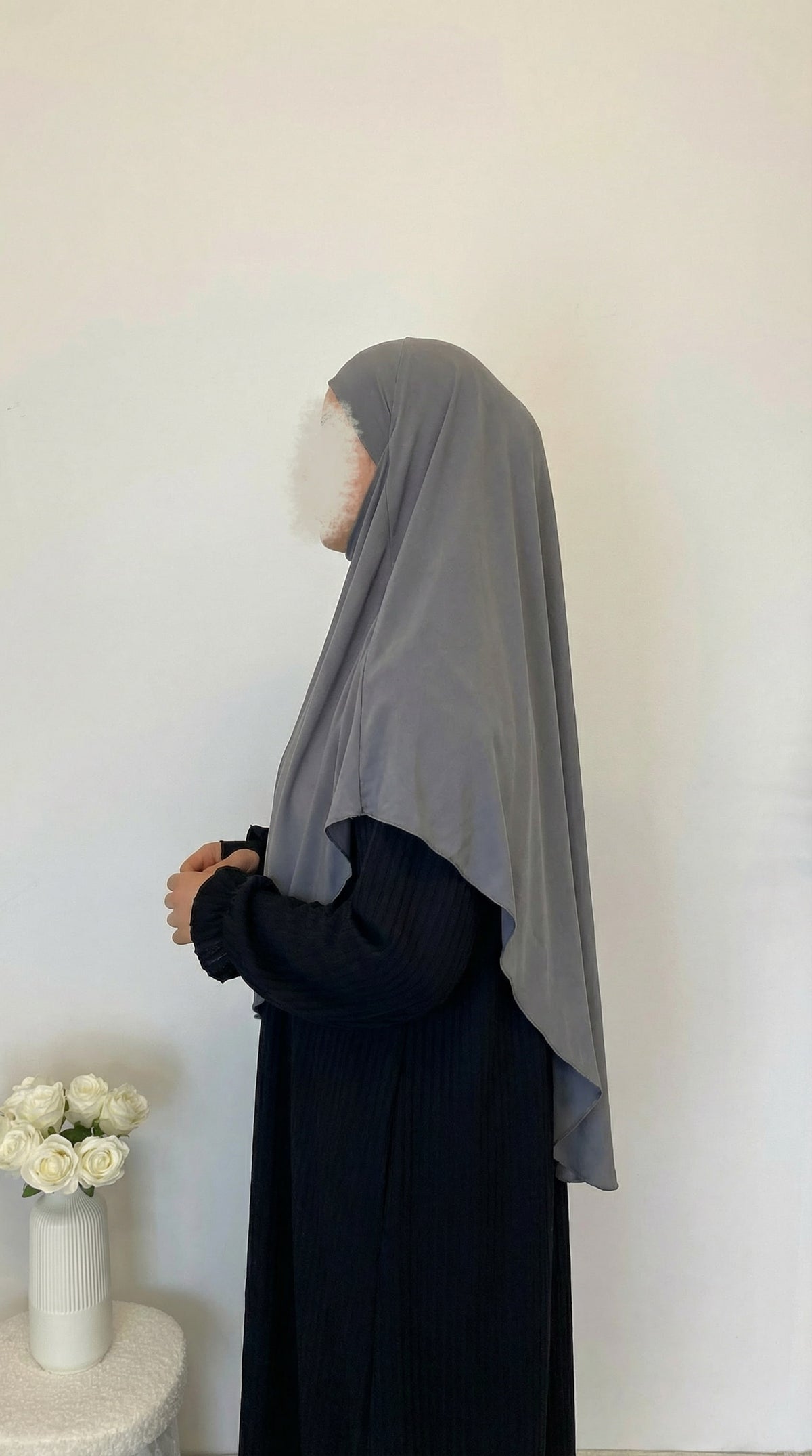 Jersey Mini Khimar - Grau