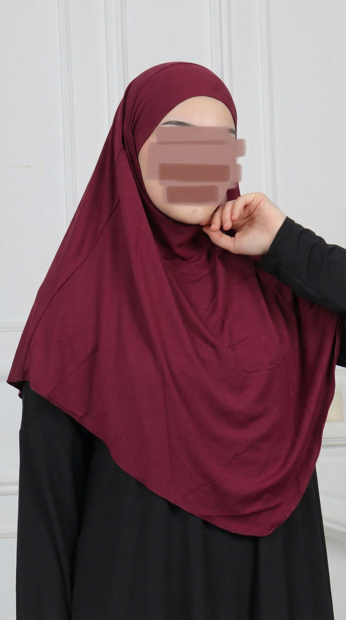 Jersey Mini Khimar - Bordeaux