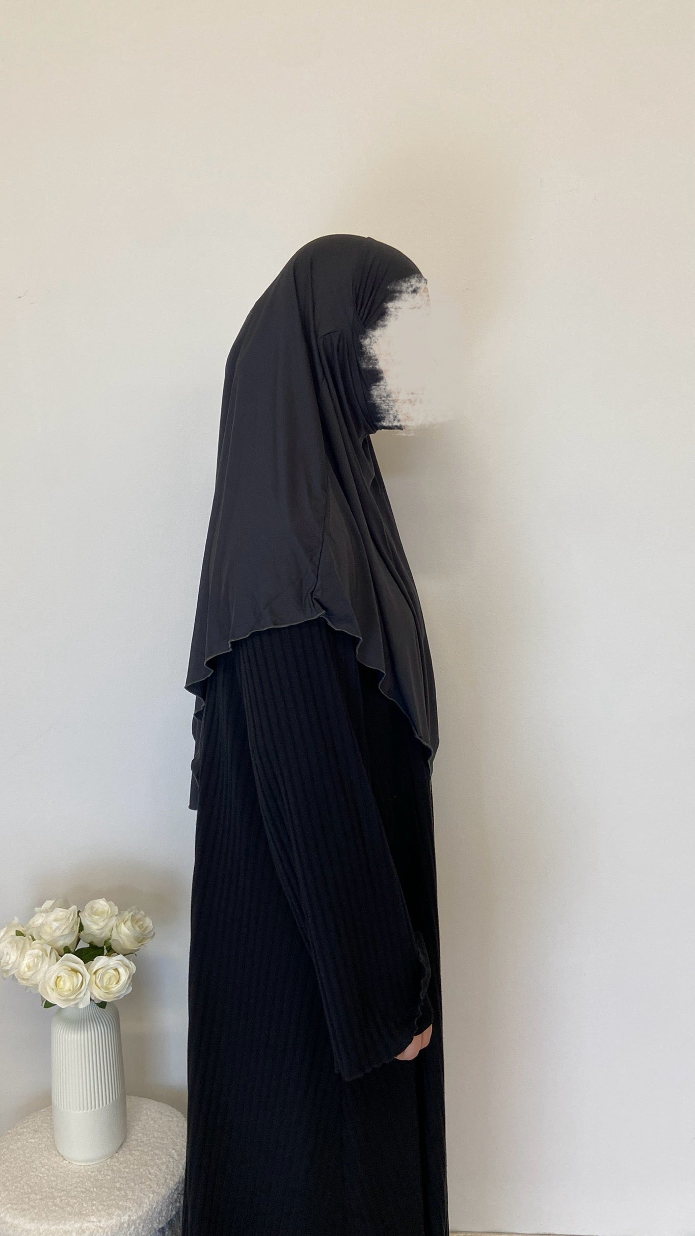 Jersey Mini Khimar - Granitgrau