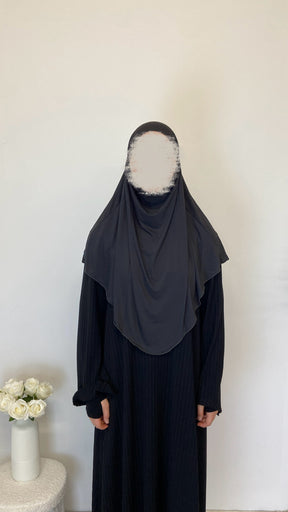 Jersey Mini Khimar - Granitgrau