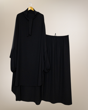 Maria Jilbab 2-Teiler Schwarz