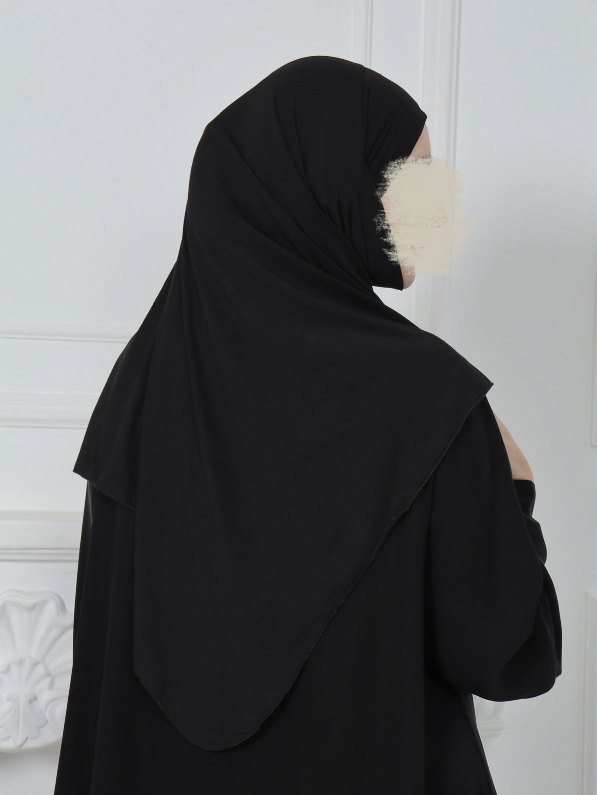 Jersey Mini Khimar - Schwarz