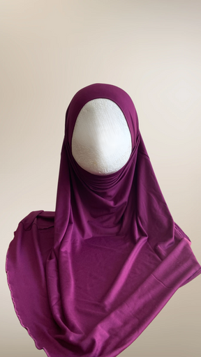 Jersey Mini Khimar - Lila