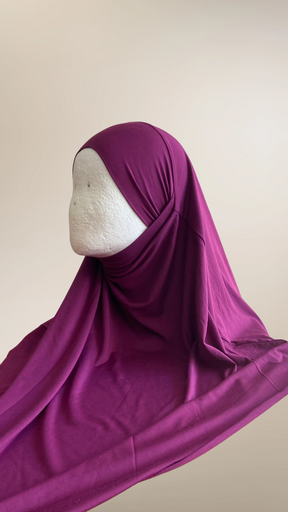 Jersey Mini Khimar - Lila