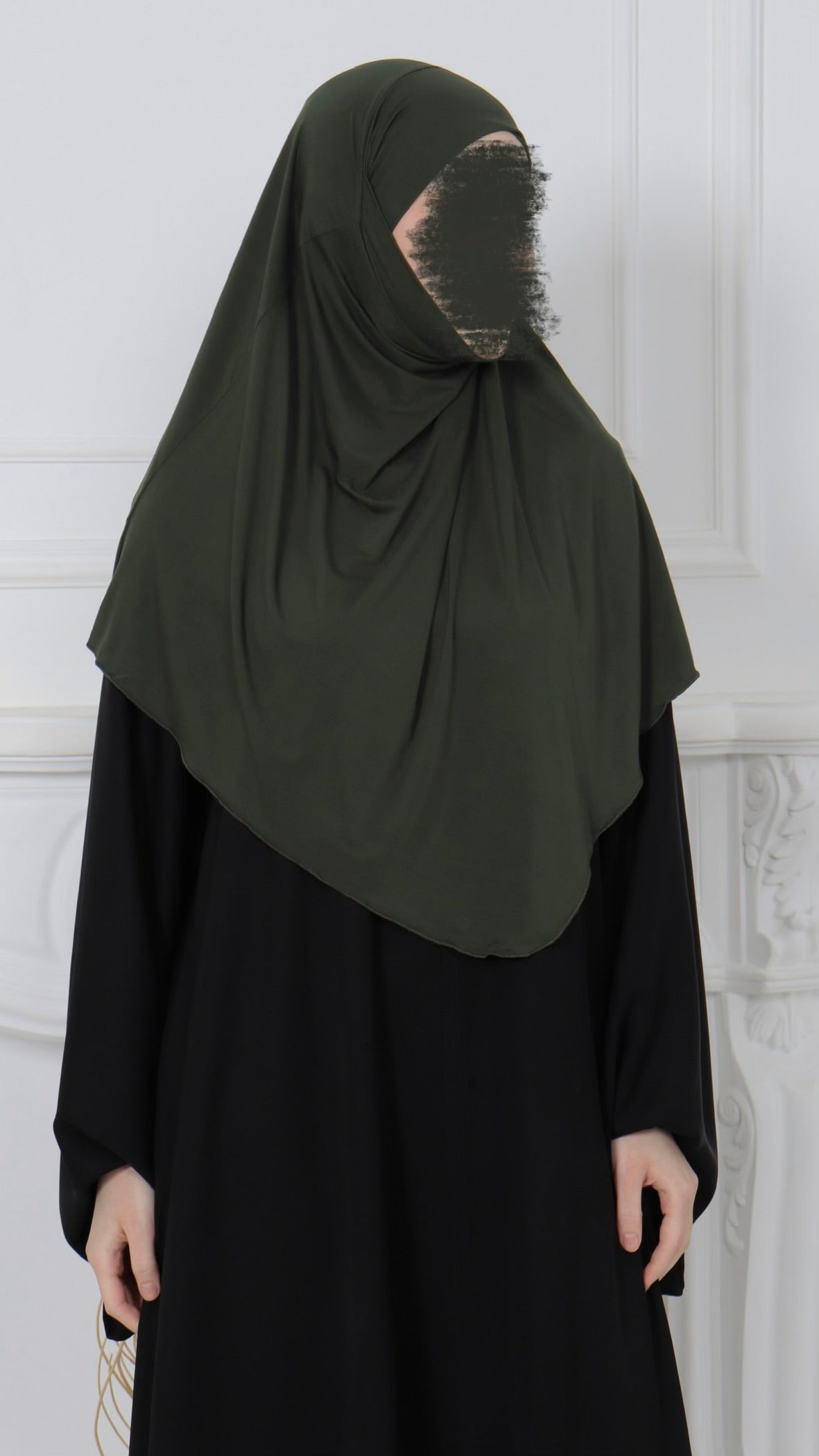 Jersey Mini Khimar - Khaki
