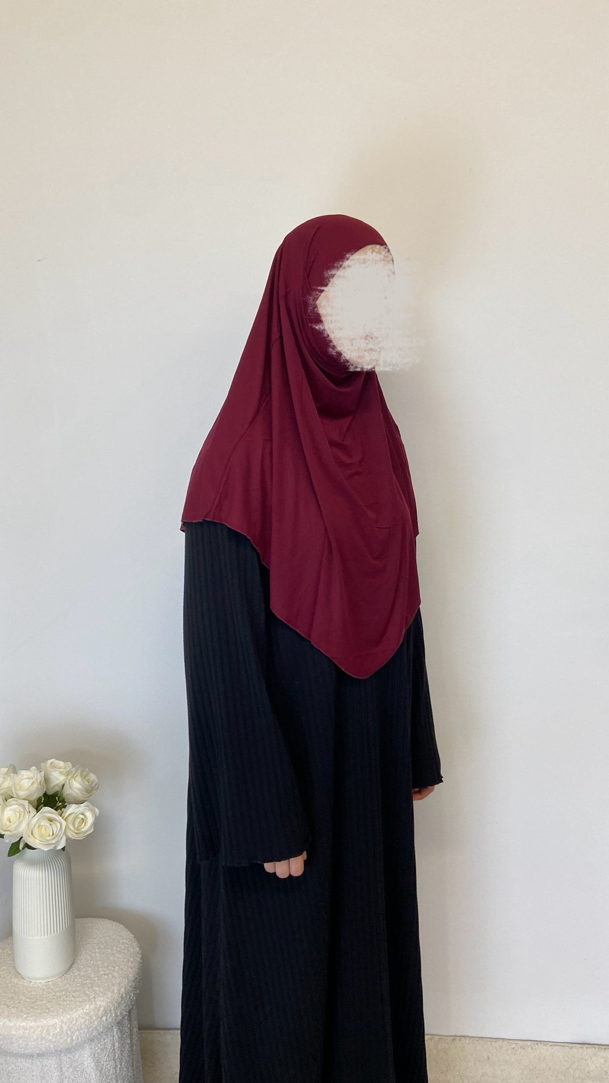 Jersey Mini Khimar - Bordeaux