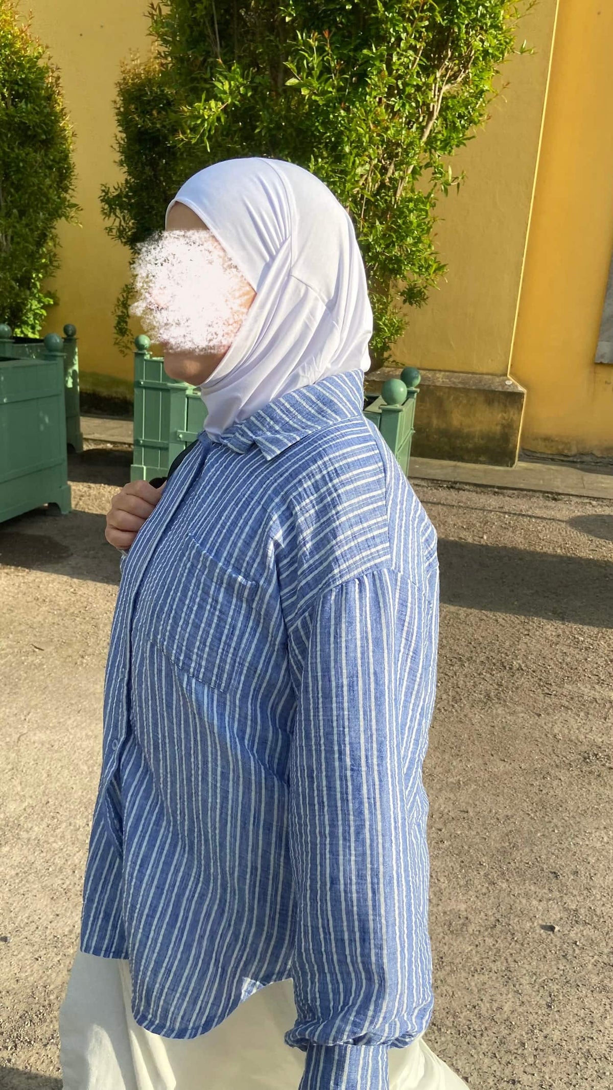 Jersey Mini Khimar - Weiß