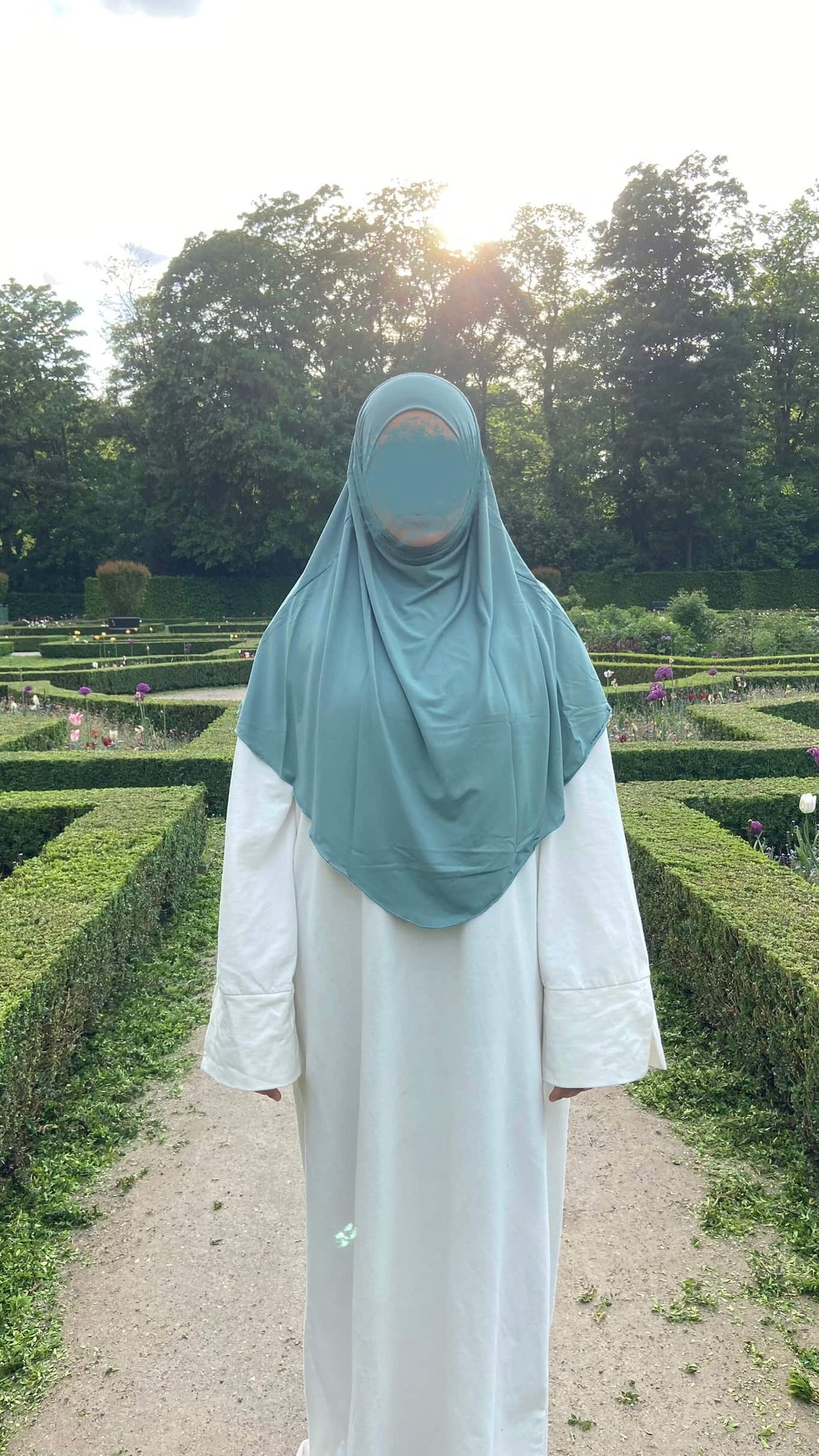 Jersey Mini Khimar - Light Mint
