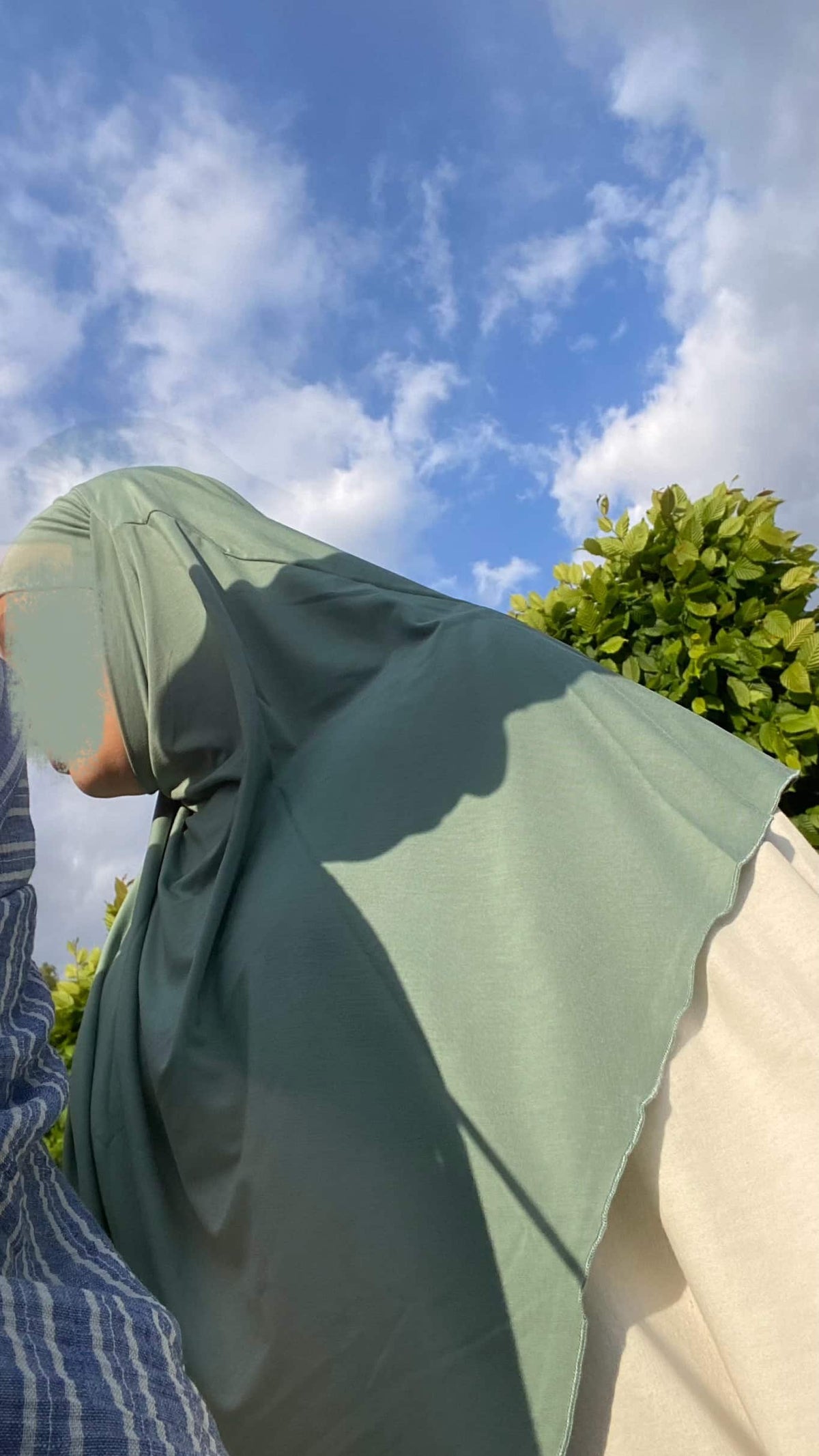 Jersey Mini Khimar - Light Mint