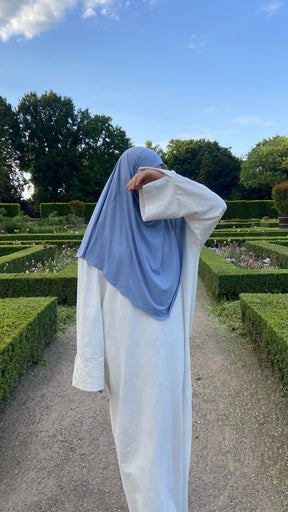 Jersey Mini Khimar - Silver Blue