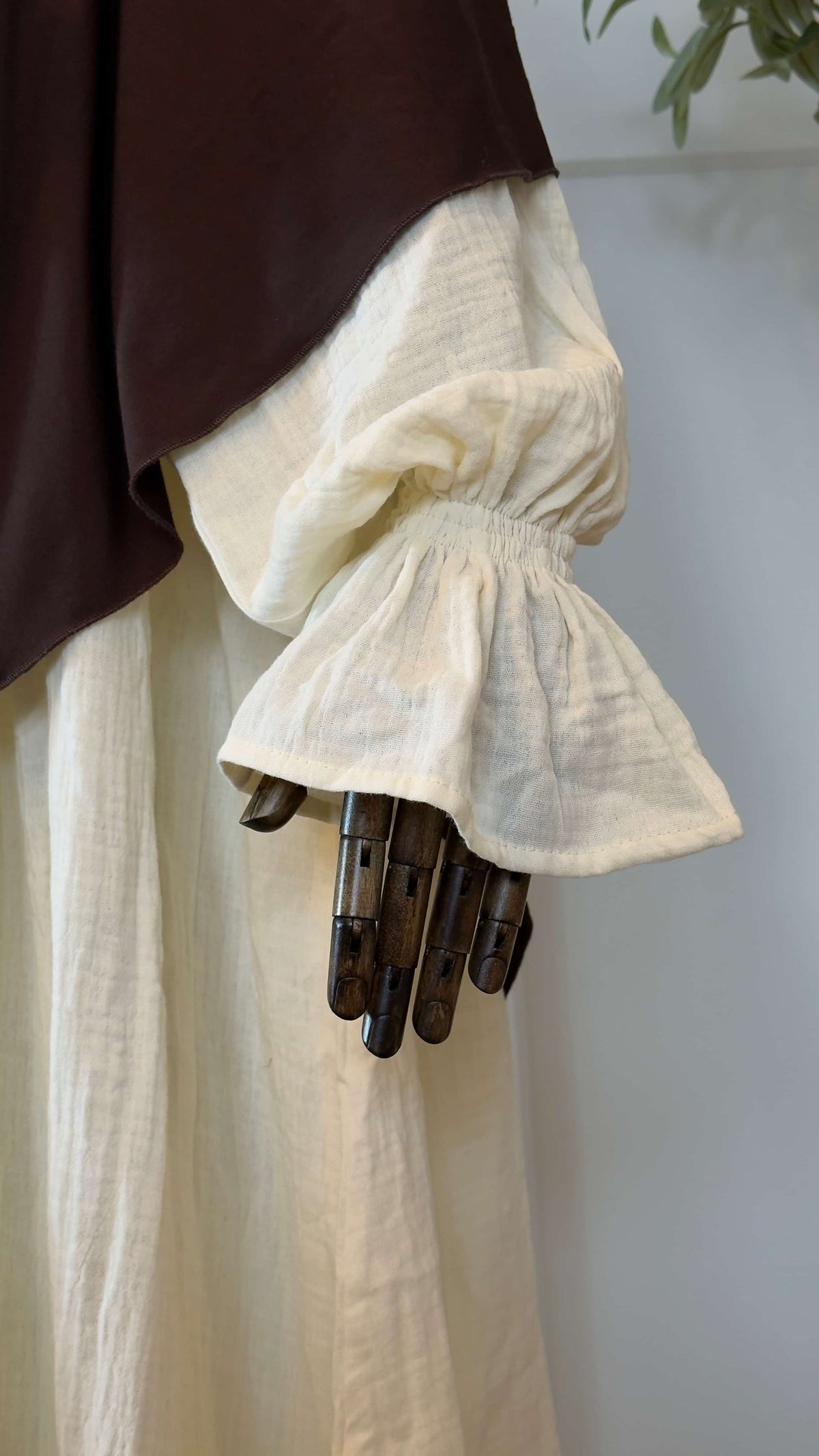 Musselin Abaya Aaliyah Tulpenärmel