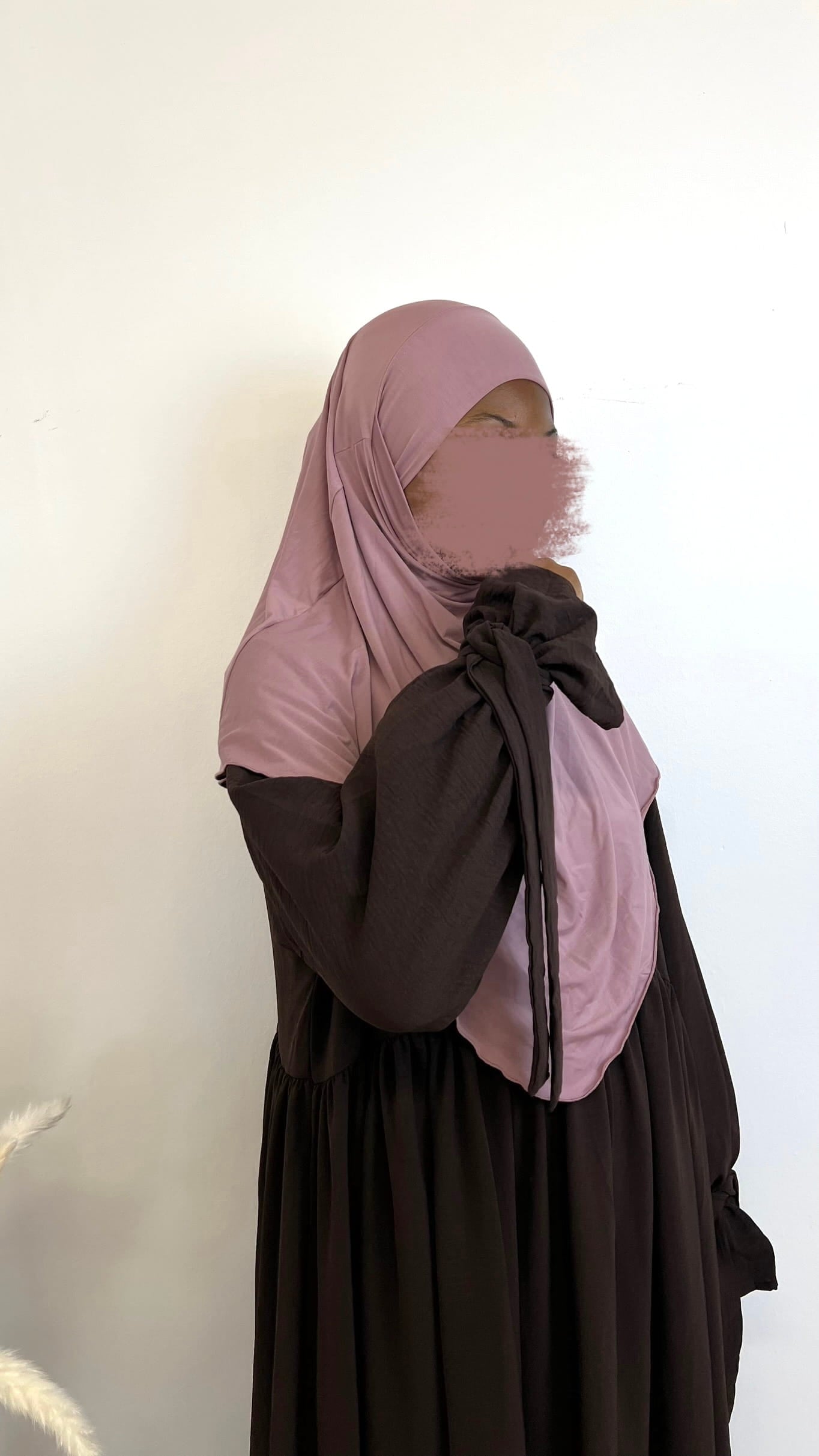 (Copy) Mini Khimar - Chocolate Brown
