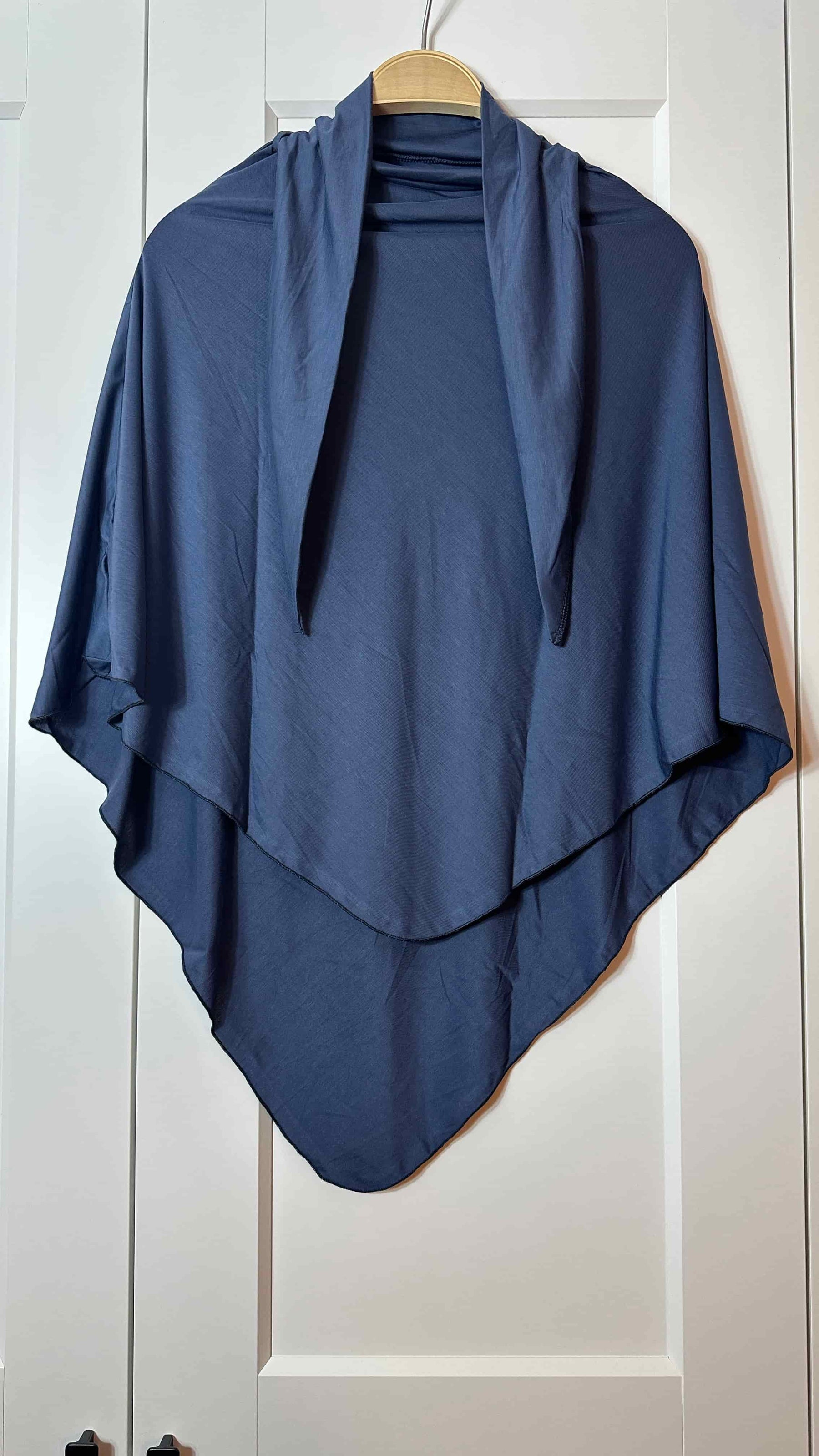Jersey Mini Khimar - Denim Blue