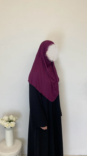 Jersey Mini Khimar - Lila