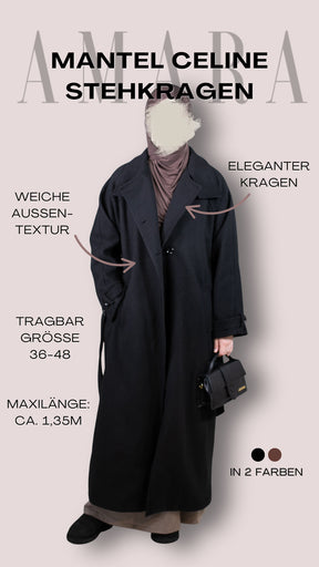 Mantel Celine Stehkragen