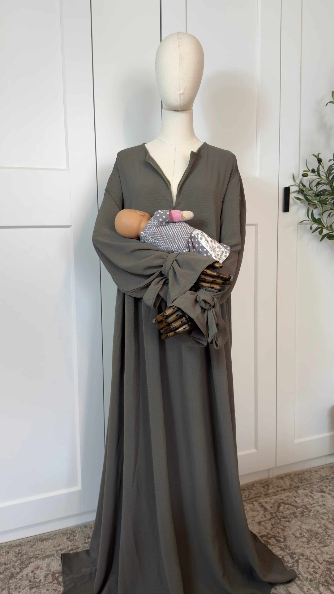 Abaya Maryam - Stone Khaki