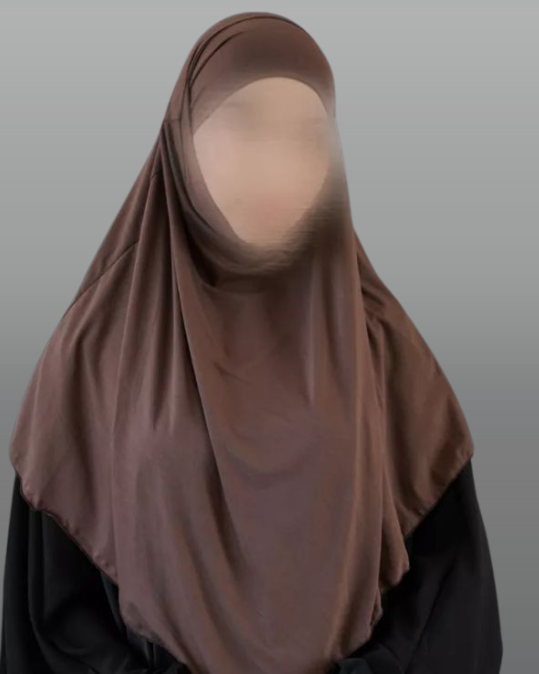 Mini Khimar - Dunkelbraun