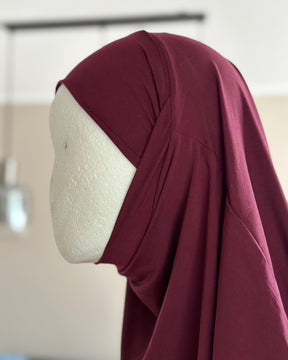 Jersey Mini Khimar - Bordeaux