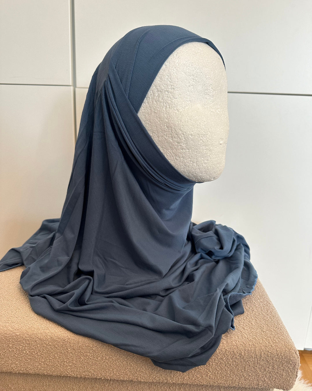 Mini Khimar - Jeansblau