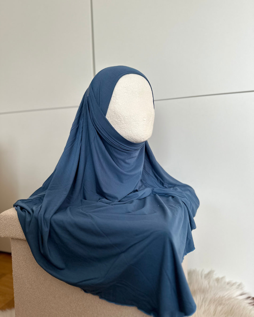 Mini Khimar - Jeansblau