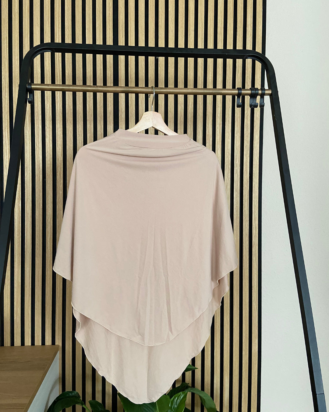 Jersey Mini Khimar - Leinenbeige