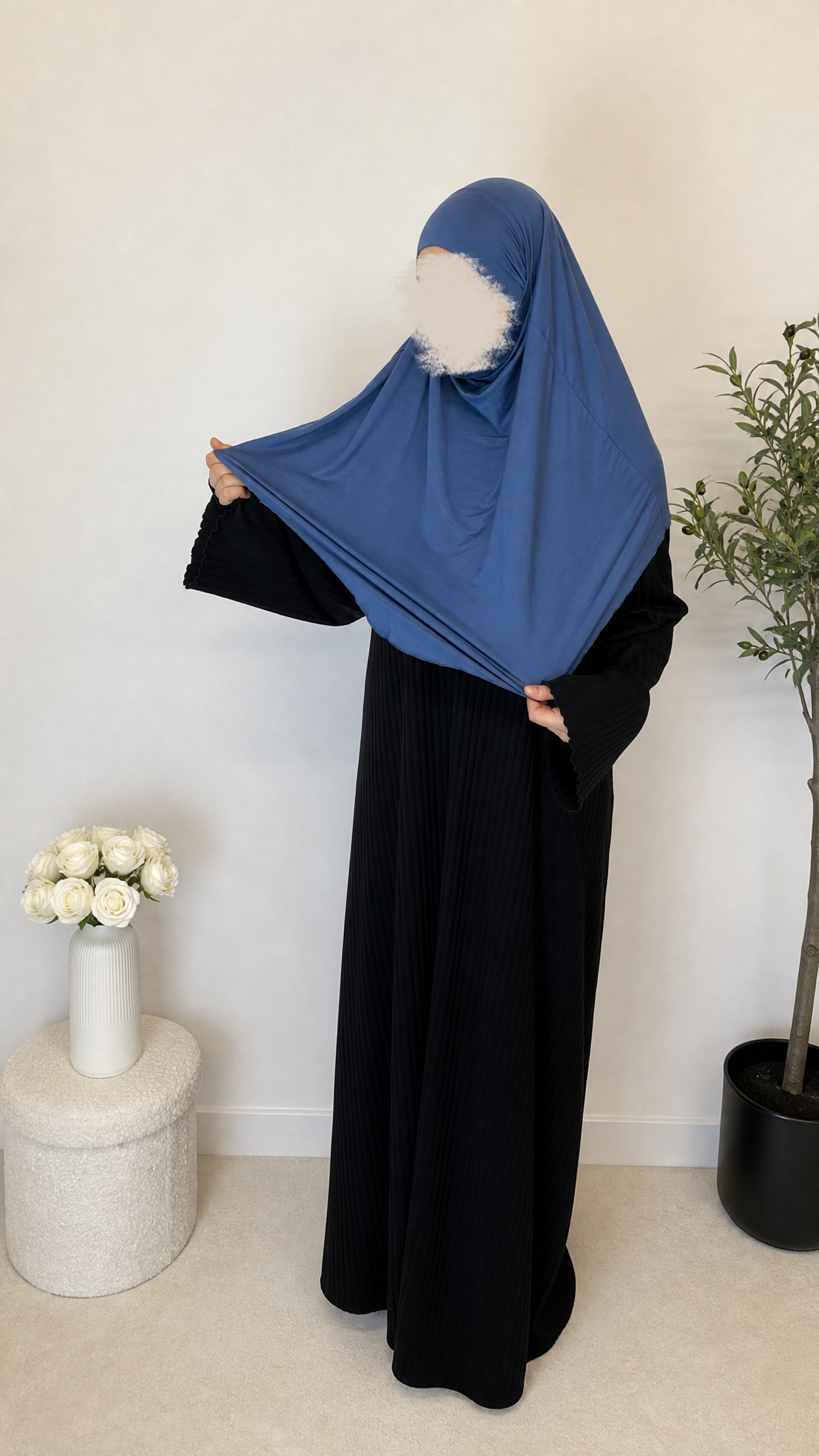 Jersey Mini Khimar - Ocean