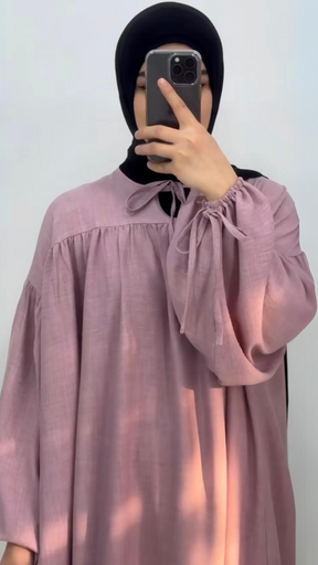 Leinen Abaya