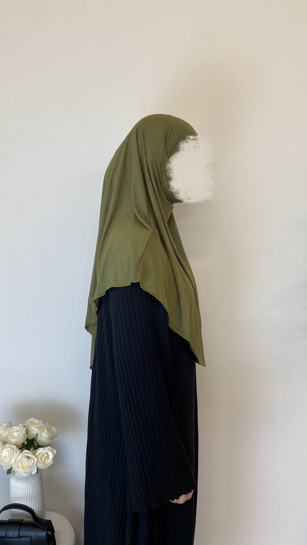 Jersey Mini Khimar - Pistazie