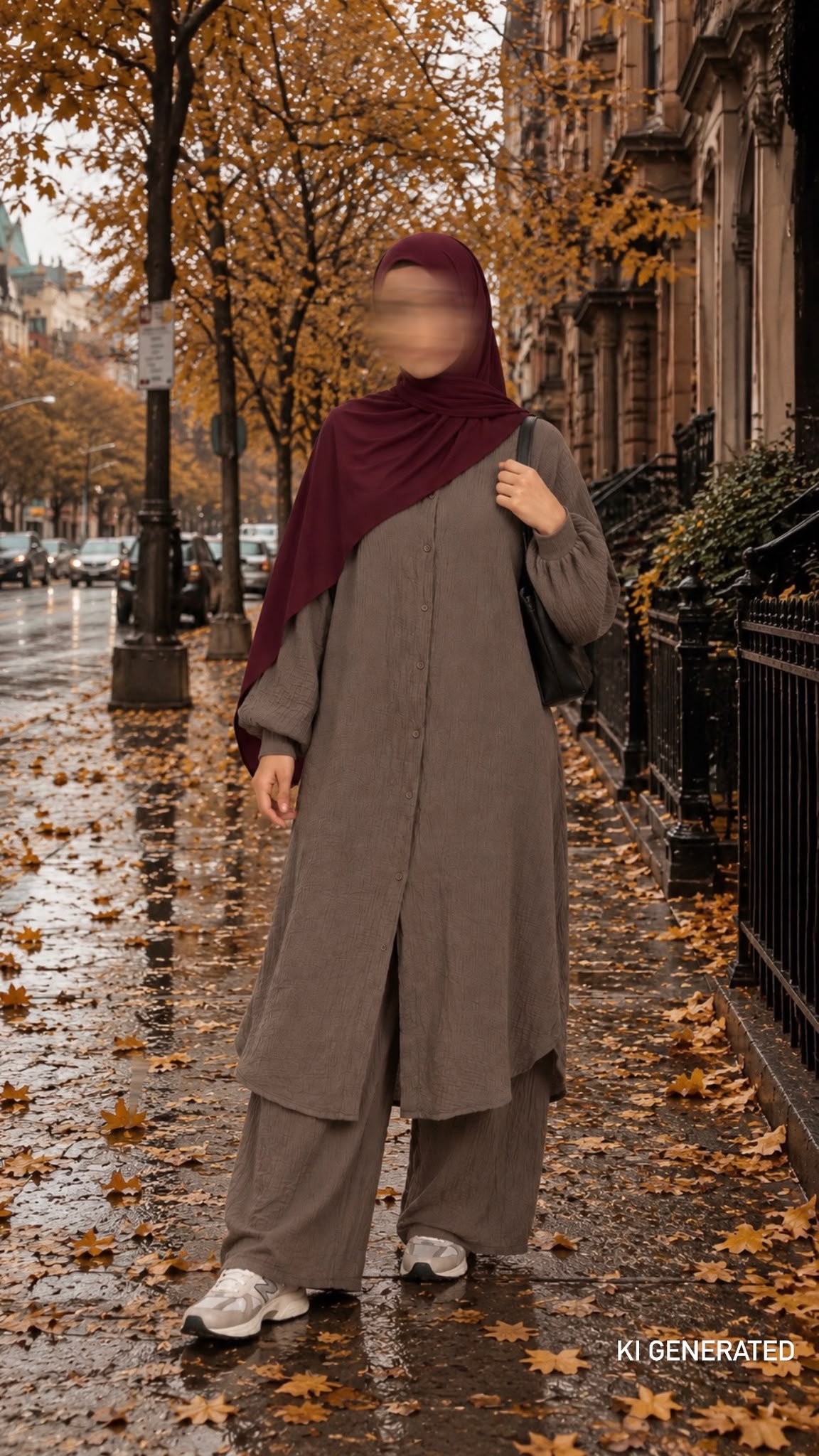 Langes Tunika Musselin Set aus Baumwolle von Amara Butiq – Ansicht 4