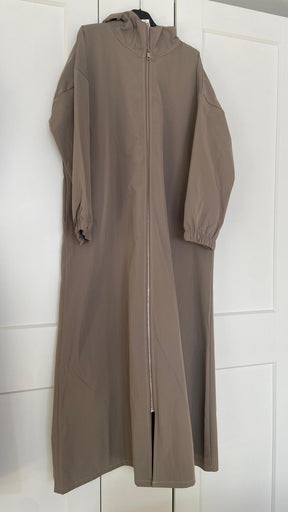 Sportliche Maxi Jacke  mit Kapuze