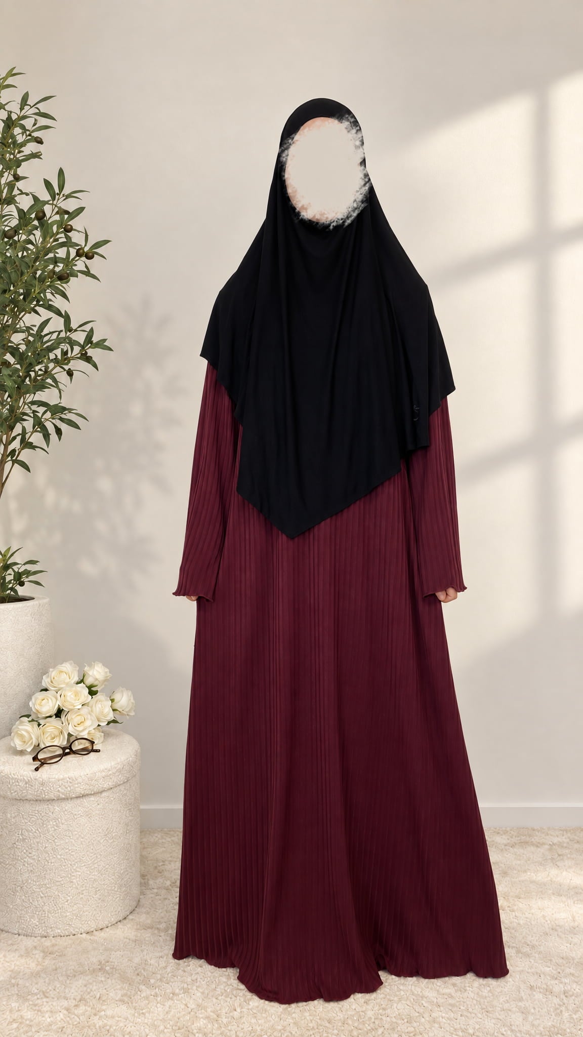 Rippkleid mit süßen Details