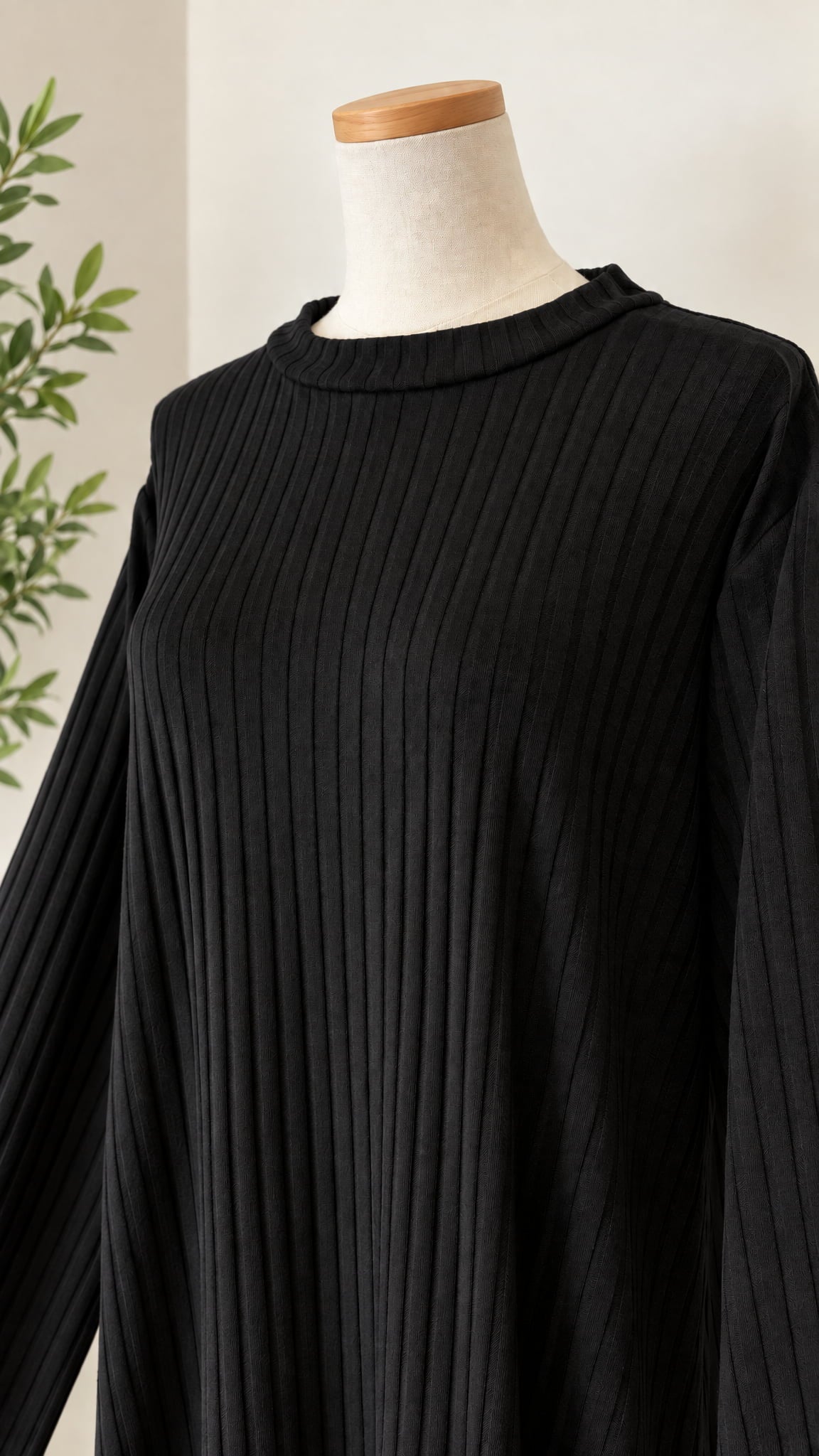 Rippkleid mit süßen Details